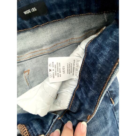 Judy Blue Womens Wide Leg Jeans Size 13/31 - Picture 8 of 8